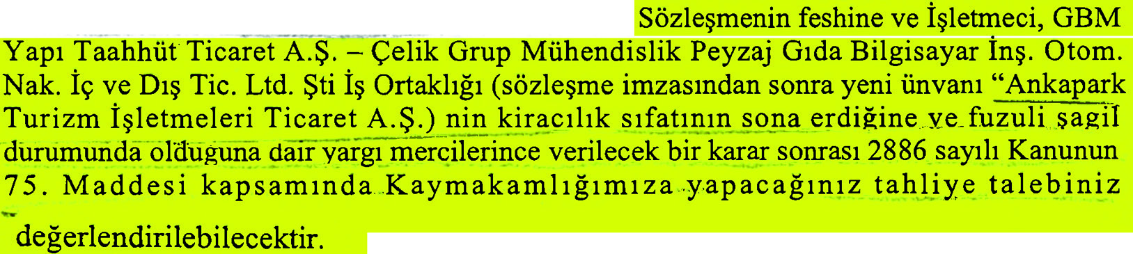 KAYMAKAMLIK TARAFINDAN TAHLİYE