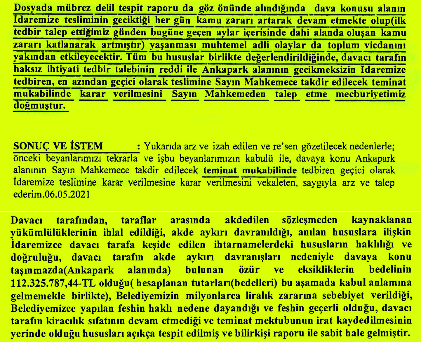 İŞLETMECİ TARAFINDAN AÇILAN DAVADA