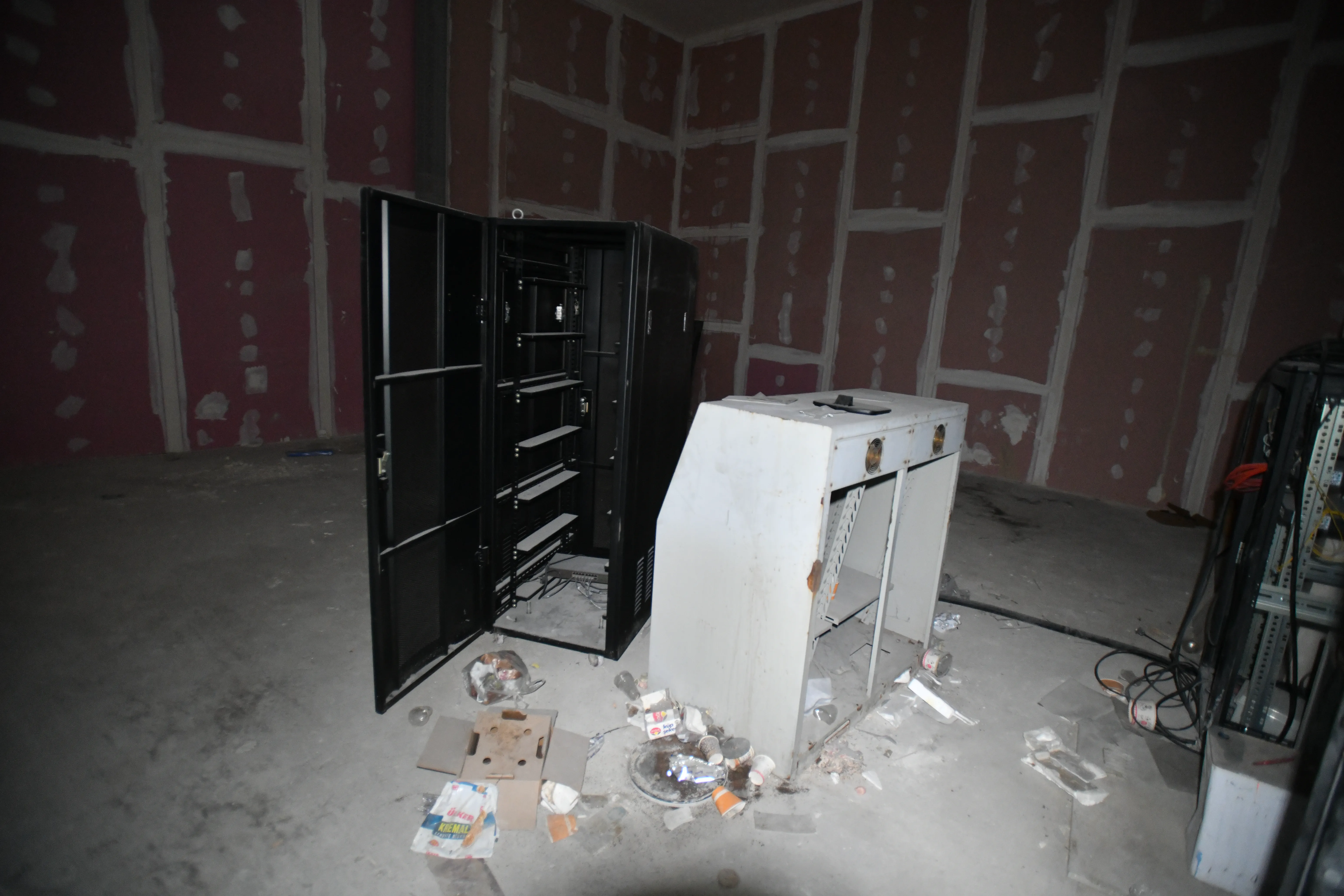 Abandoned technical infrastructure equipment
